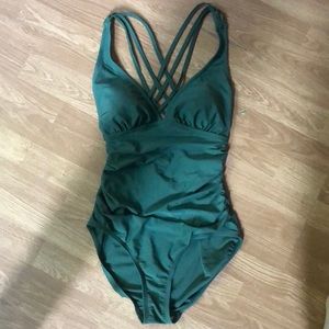 Forrest Green One Piece Swim Suit